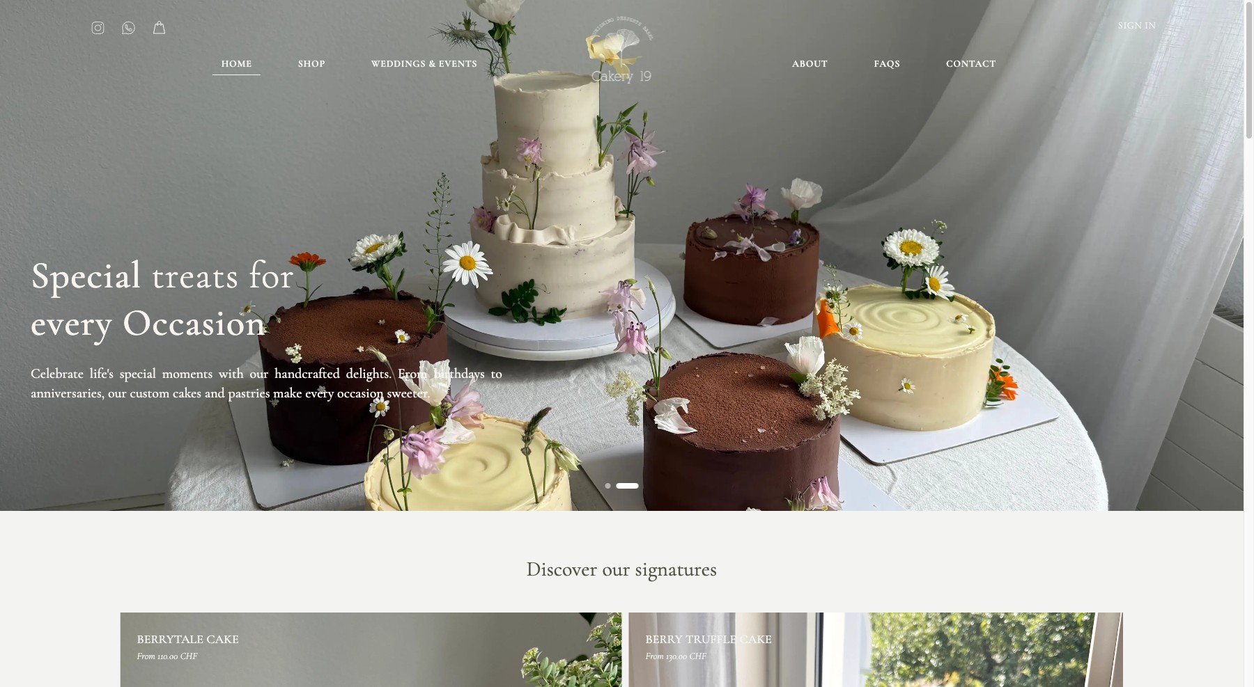 Cakery 19 Online Bakery